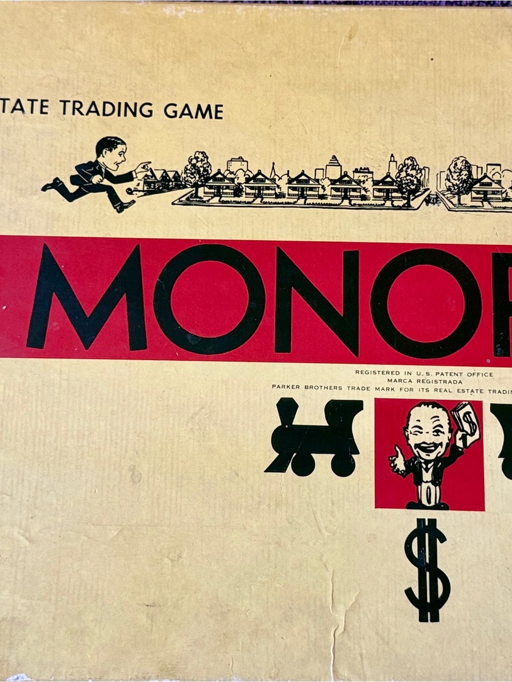 Vintage Hasbro Monopoly Board Game